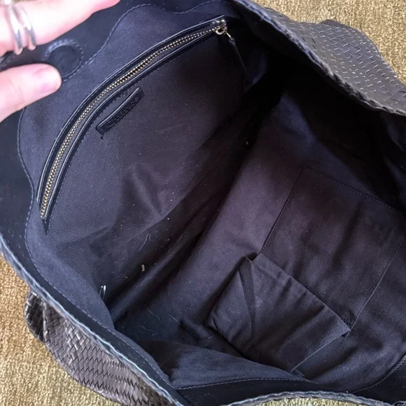 Quince Italian Leather Handwoven Tote - Picture 3 of 5